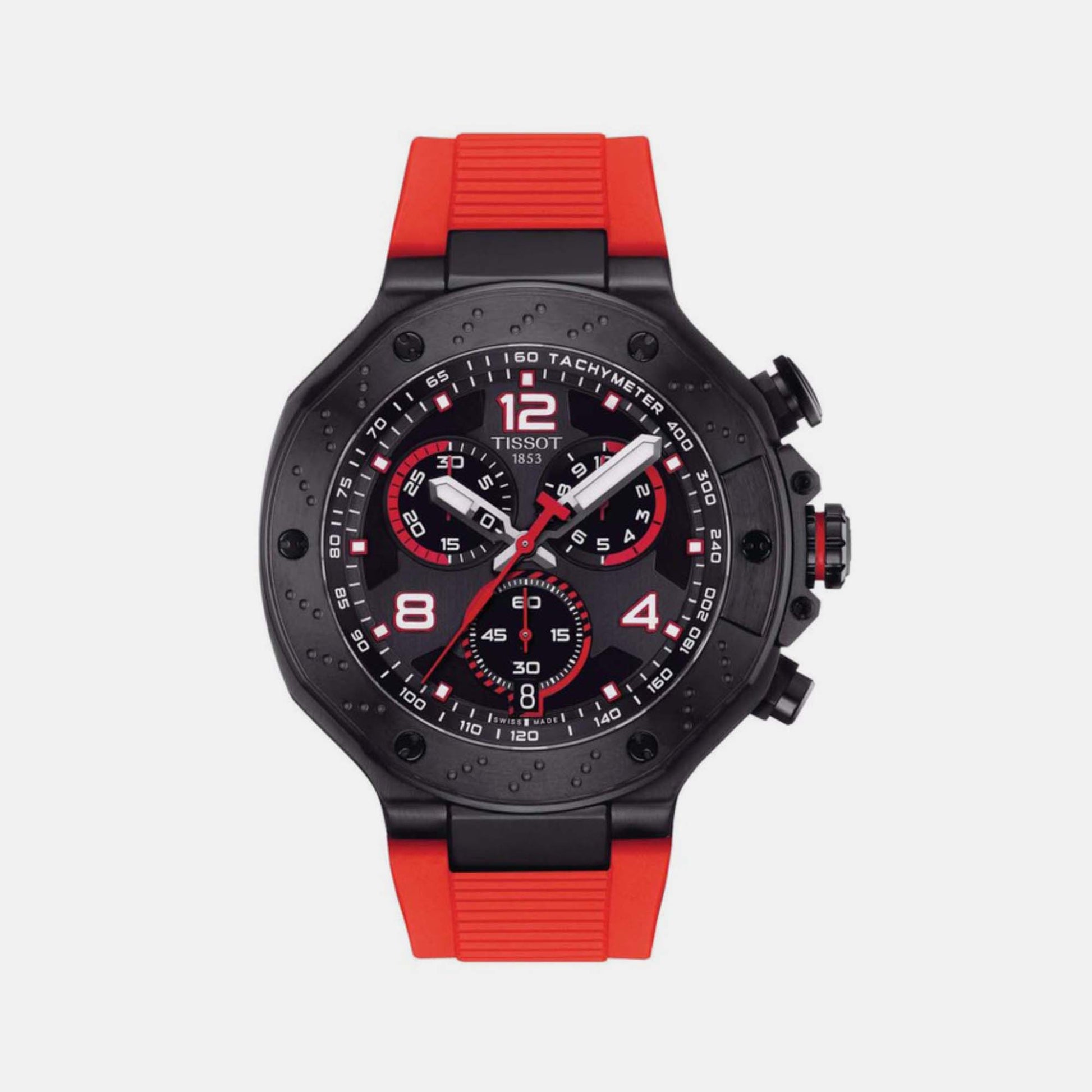 Tissot T-Race MotoGP Men Quartz Black Dial Chronograph Silicone