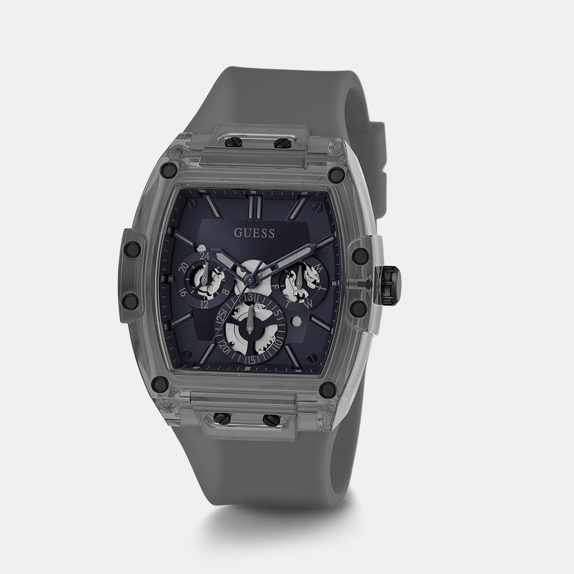 Guess Men Rectangular Blue watch