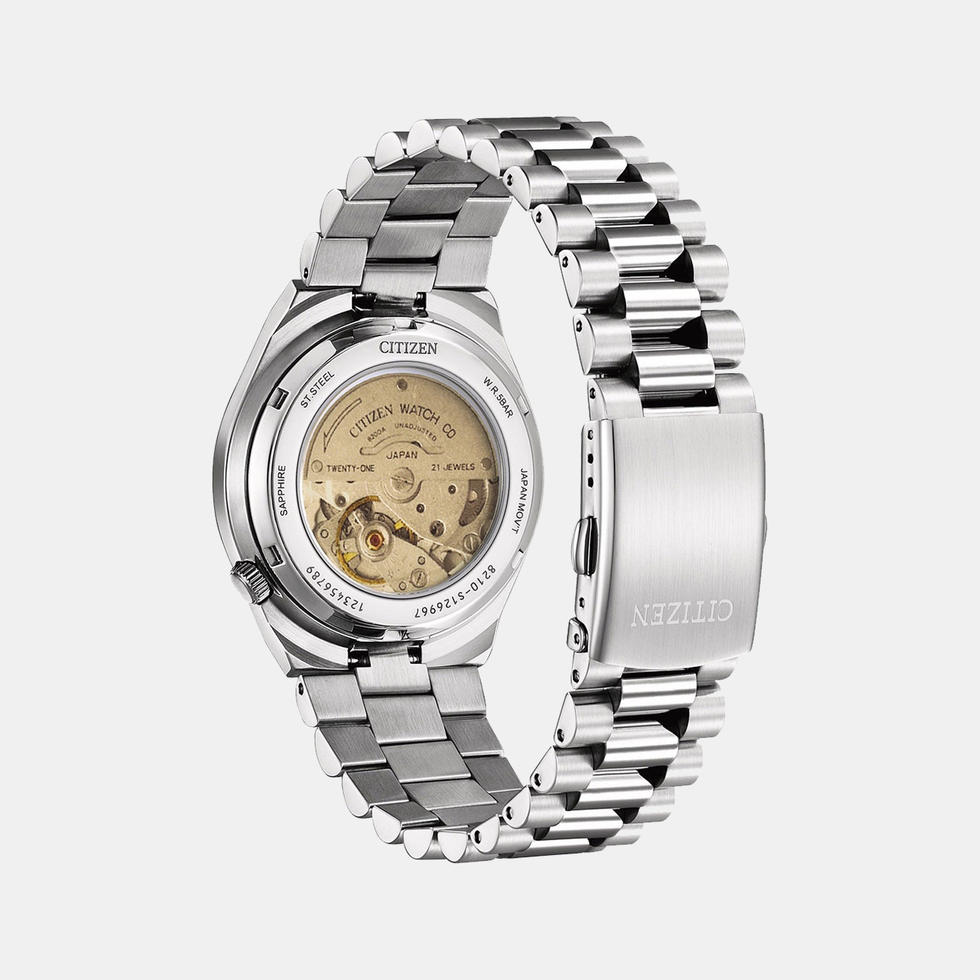 Citizen Men Round Orange watch