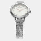 Helios (Cleo) Women Quartz White Dial Analog Stainless Steel Watch AR80065SET