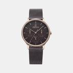 Obaku Round Brown Analog watch