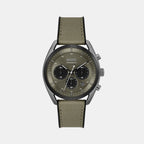 Boss Round Green Chronograph watch