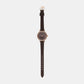 Female Brown Analog Leather Watch AR11555