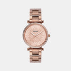 Fossil Round Rose Gold Analog watch