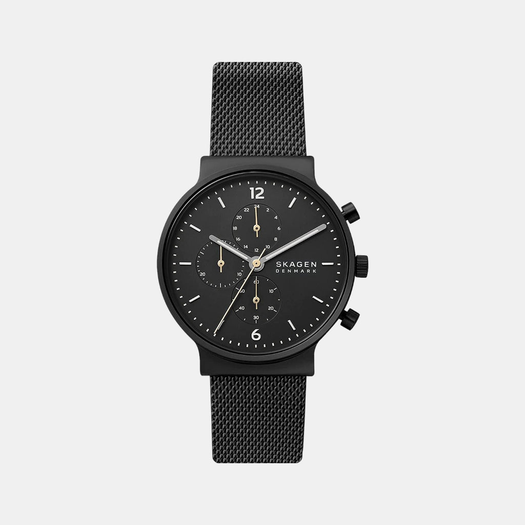 Skagen Round Black Chronograph watch