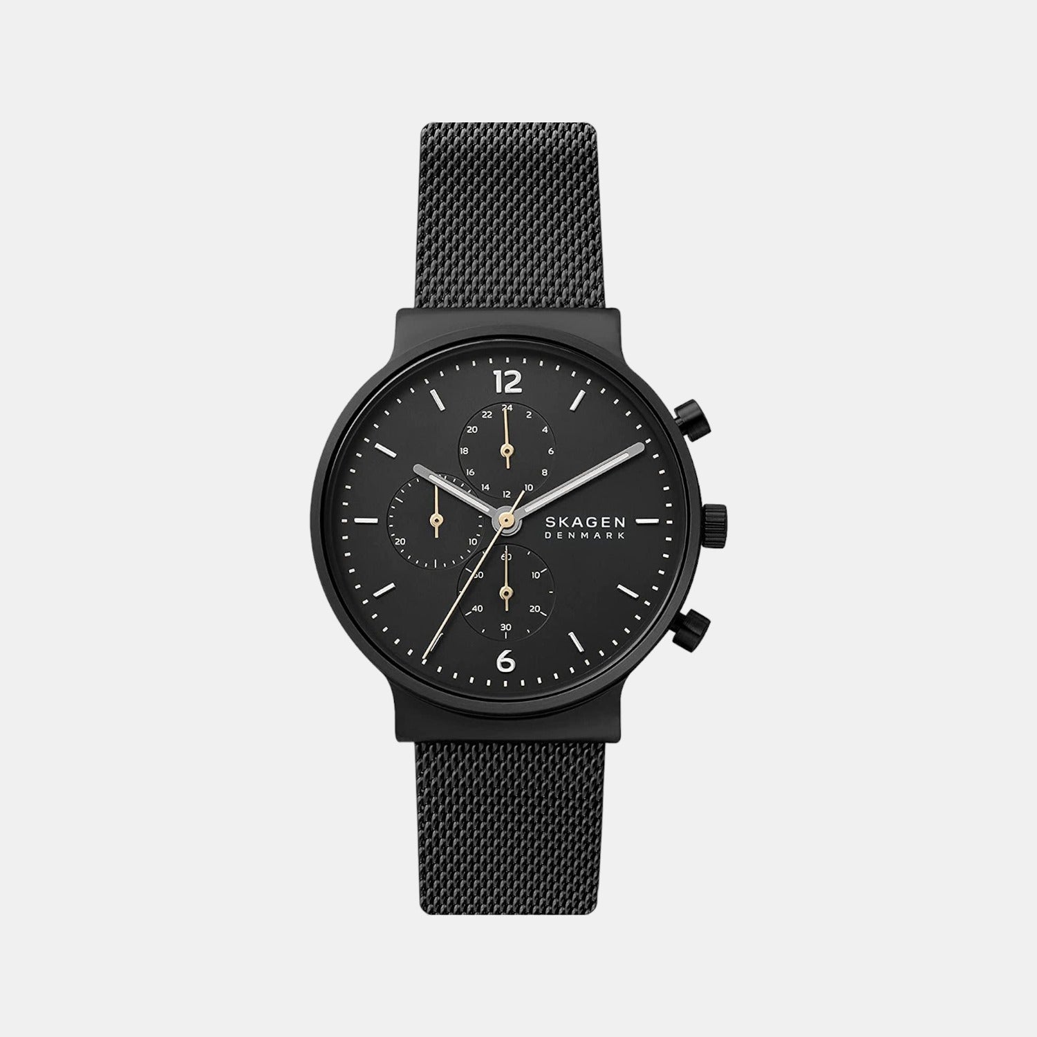 Skagen Round Black Chronograph watch