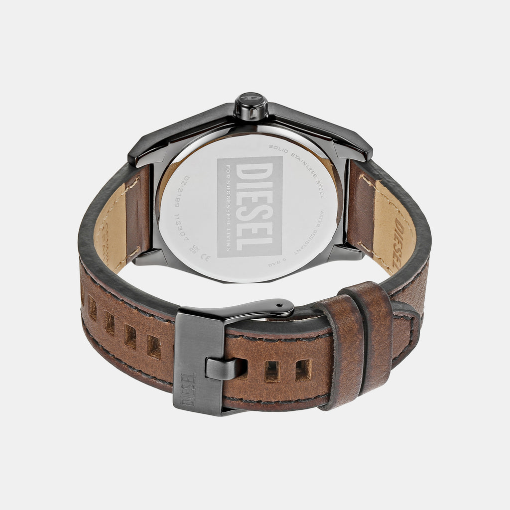 Diesel Leather Blue watch