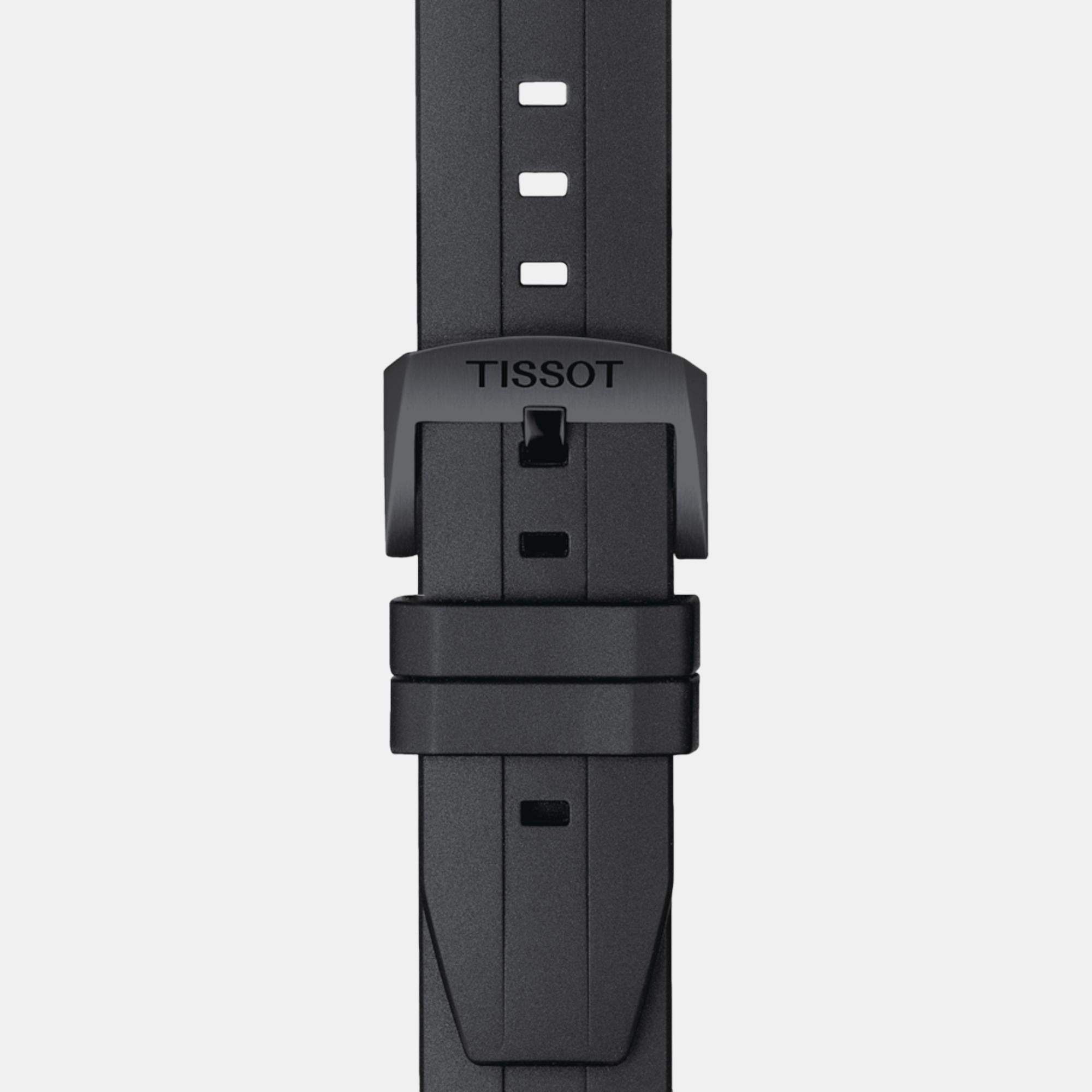 Seastar 1000 Men Automatic Black Dial Analog Silicone Watch T1204073705100