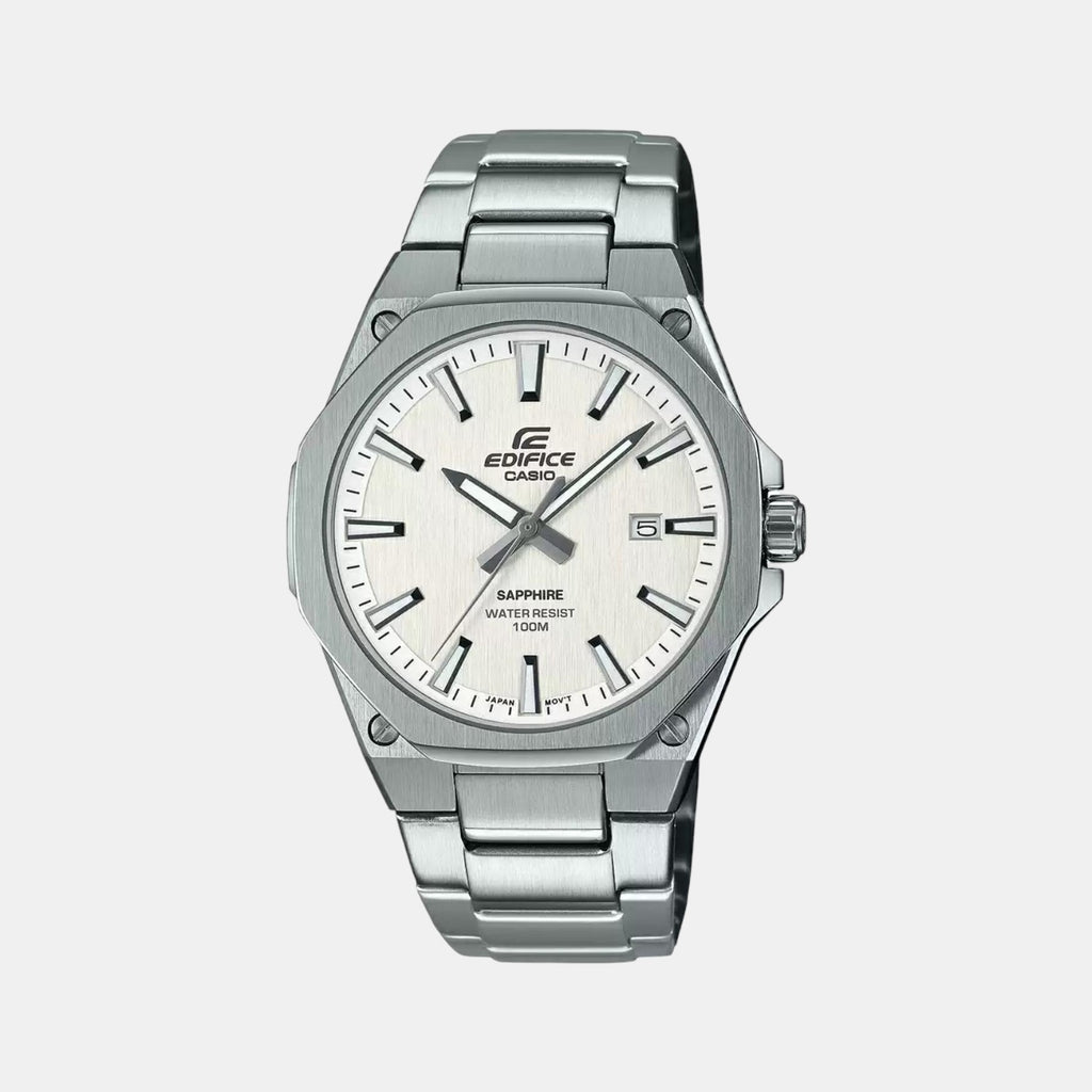 Casio Round White Analog watch