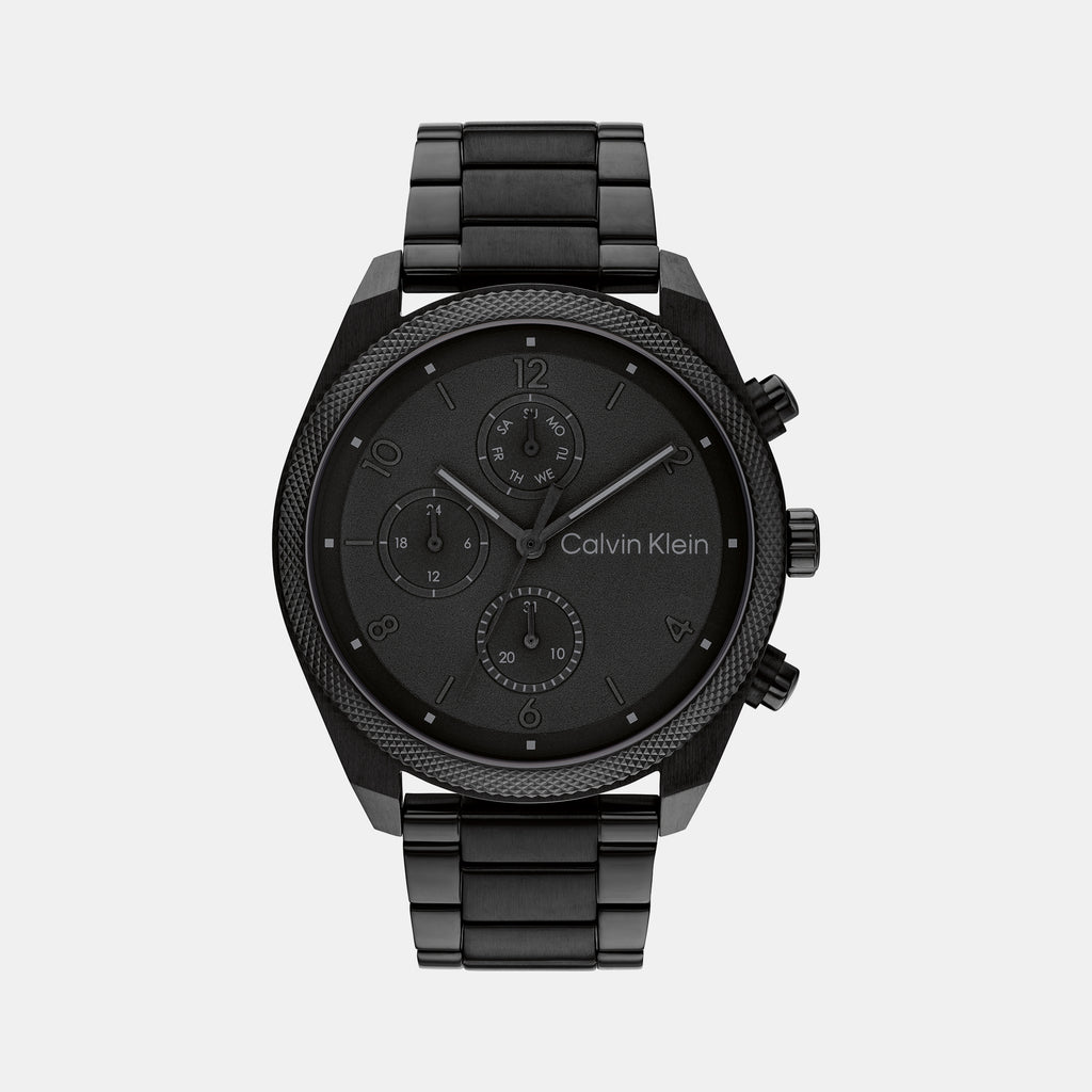 Calvin Klein Round Black Chronograph watch