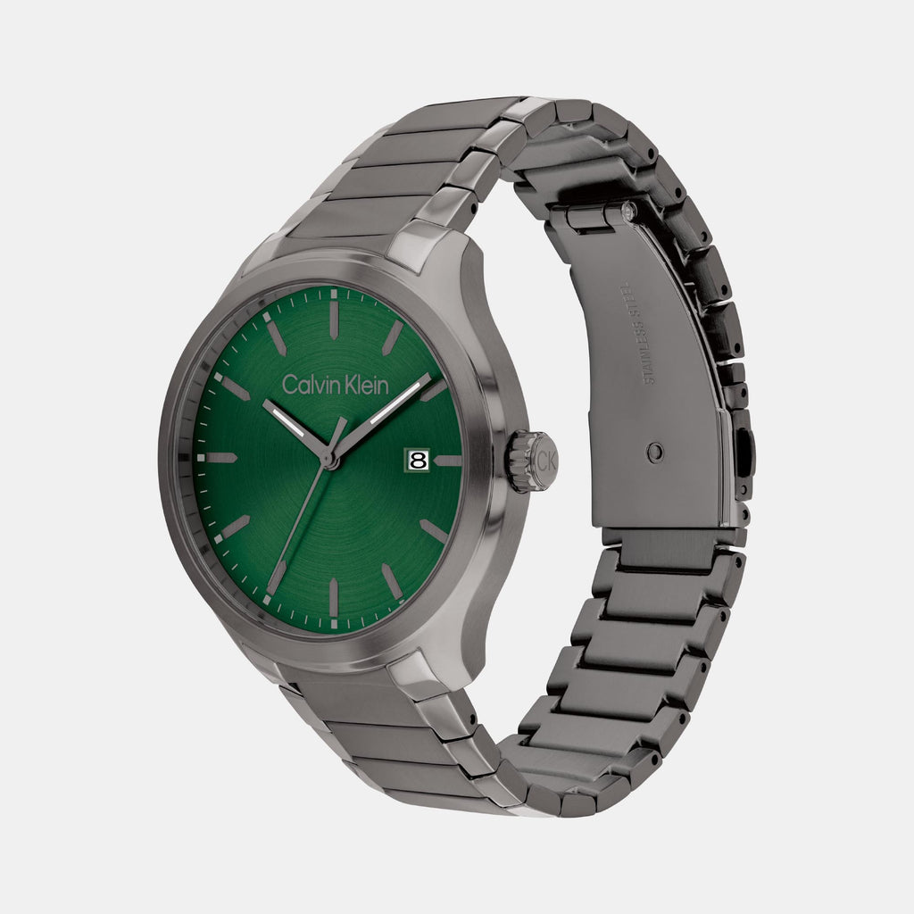 Calvin Klein Men Round Green watch