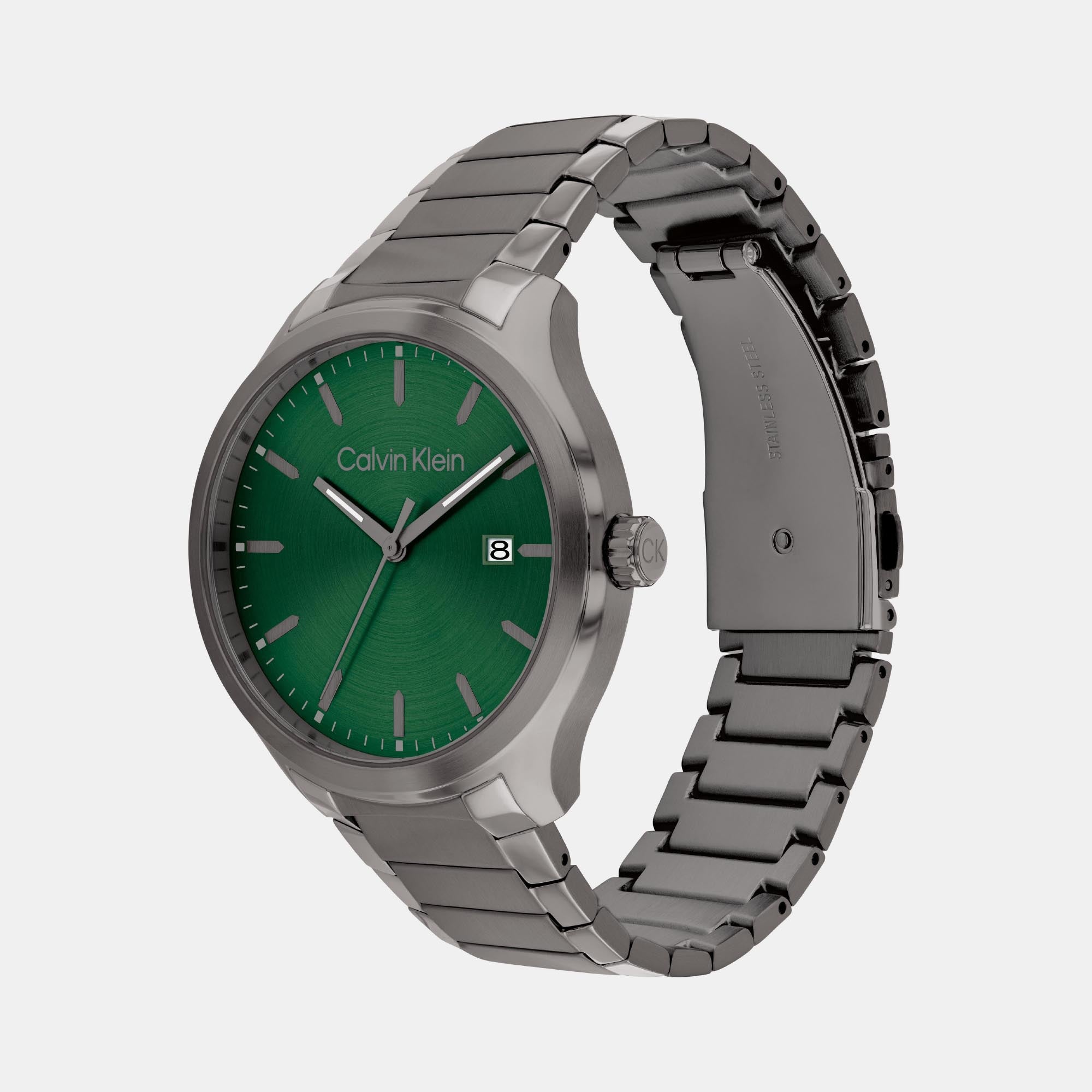 Calvin Klein Men Round Green watch
