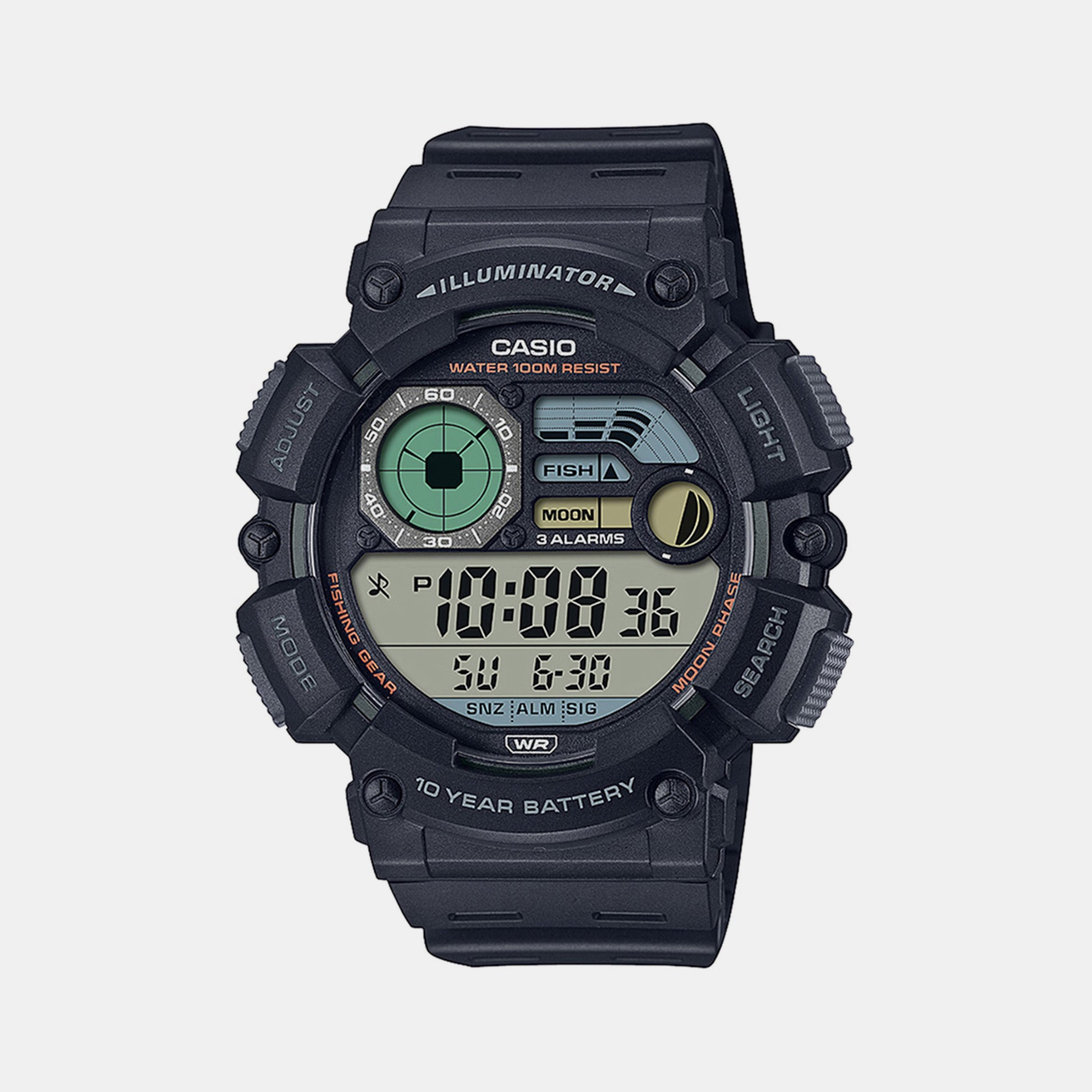 Male Black Digital Resin Watch D292