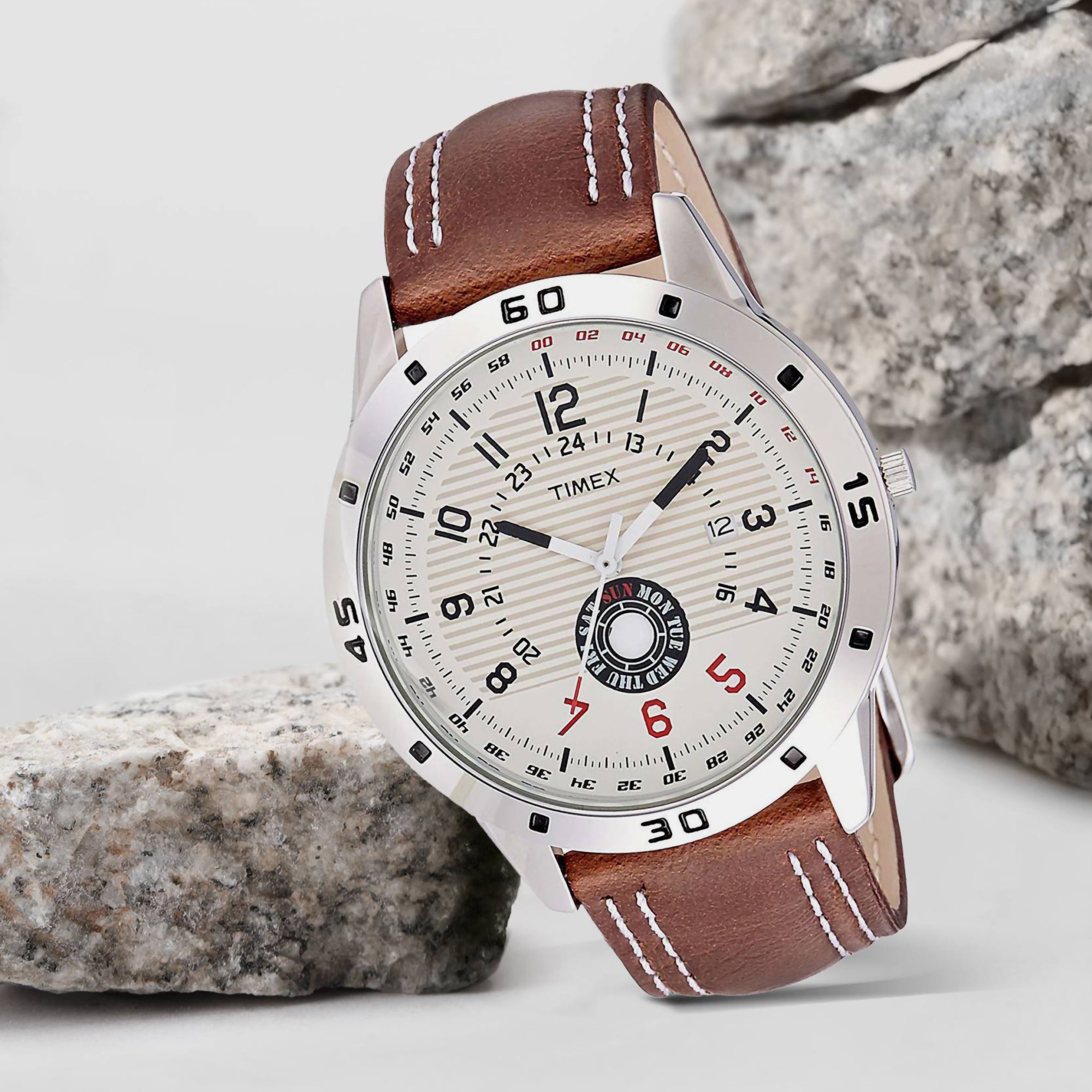 Timex 45 mm Round Quartz watch