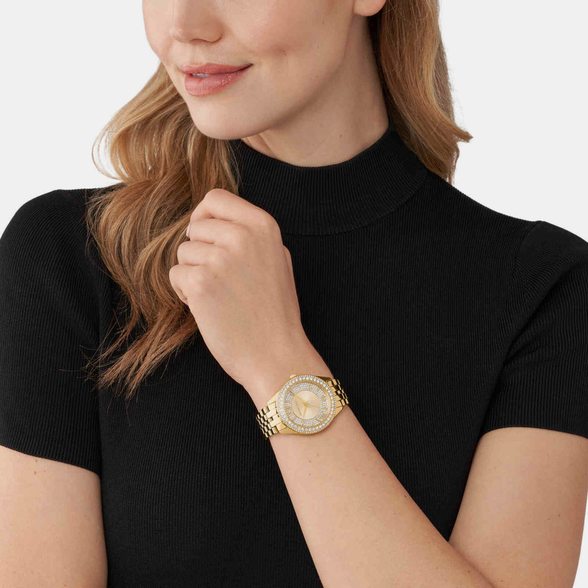 Michael Kors Women Round Gold watch
