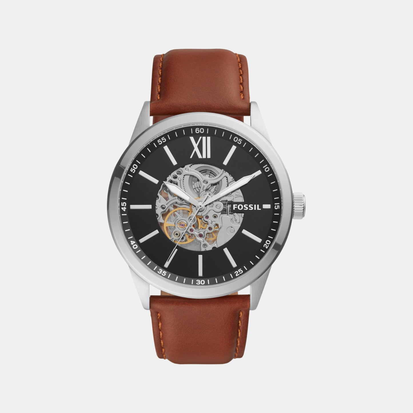 Male Black Analog Leather Watch BQ2386