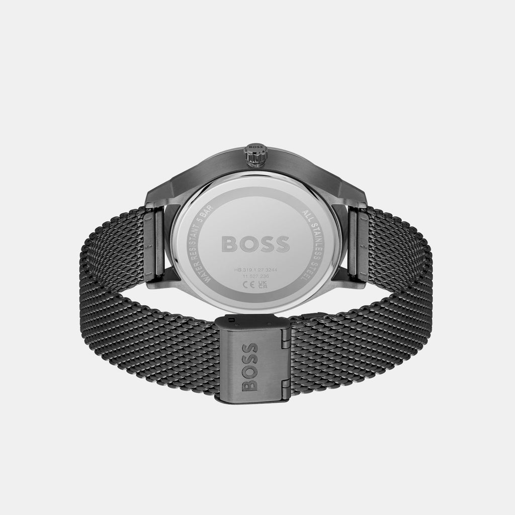 Boss Men Round Black watch