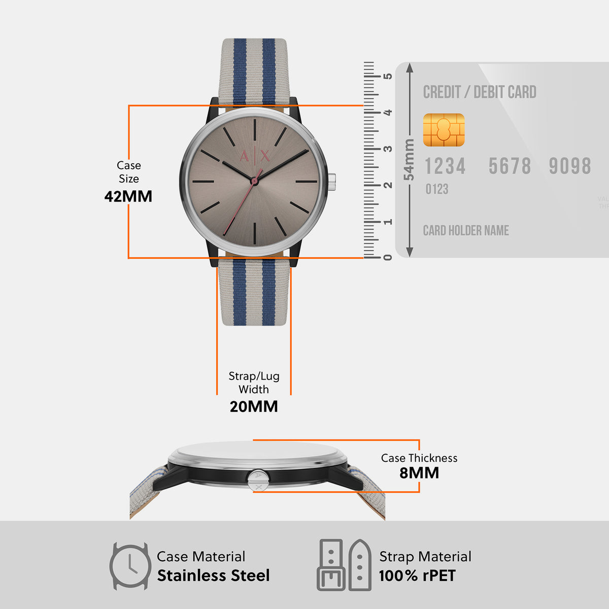 Armani Exchange 30 mm Two Tone Quartz watch