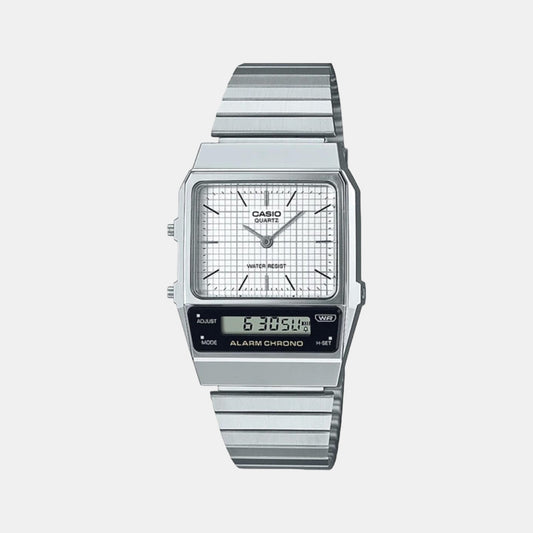 Vintage Male Analog-Digital Stainless Steel Watch D281