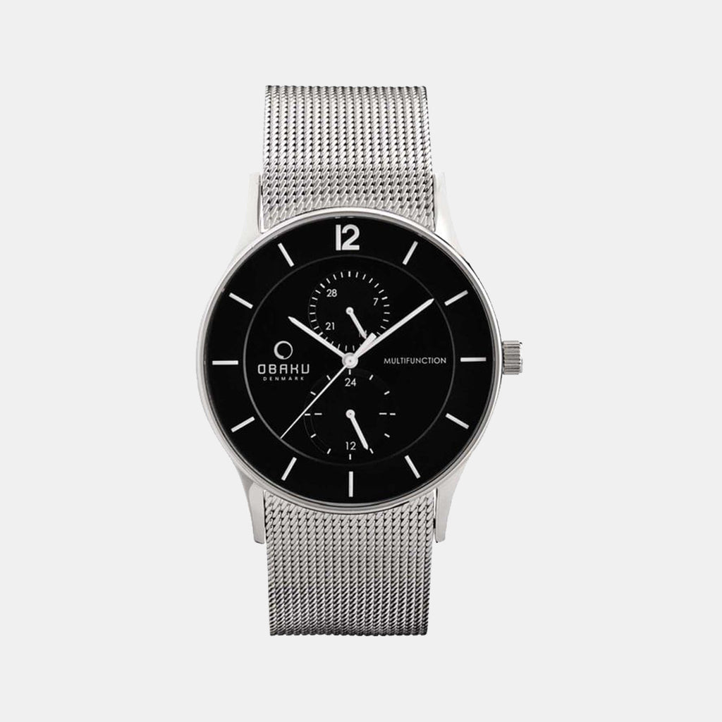 Obaku Round Black Analog watch