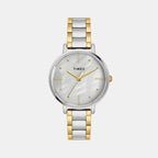 Timex Round Mother Of Pearl Analog watch