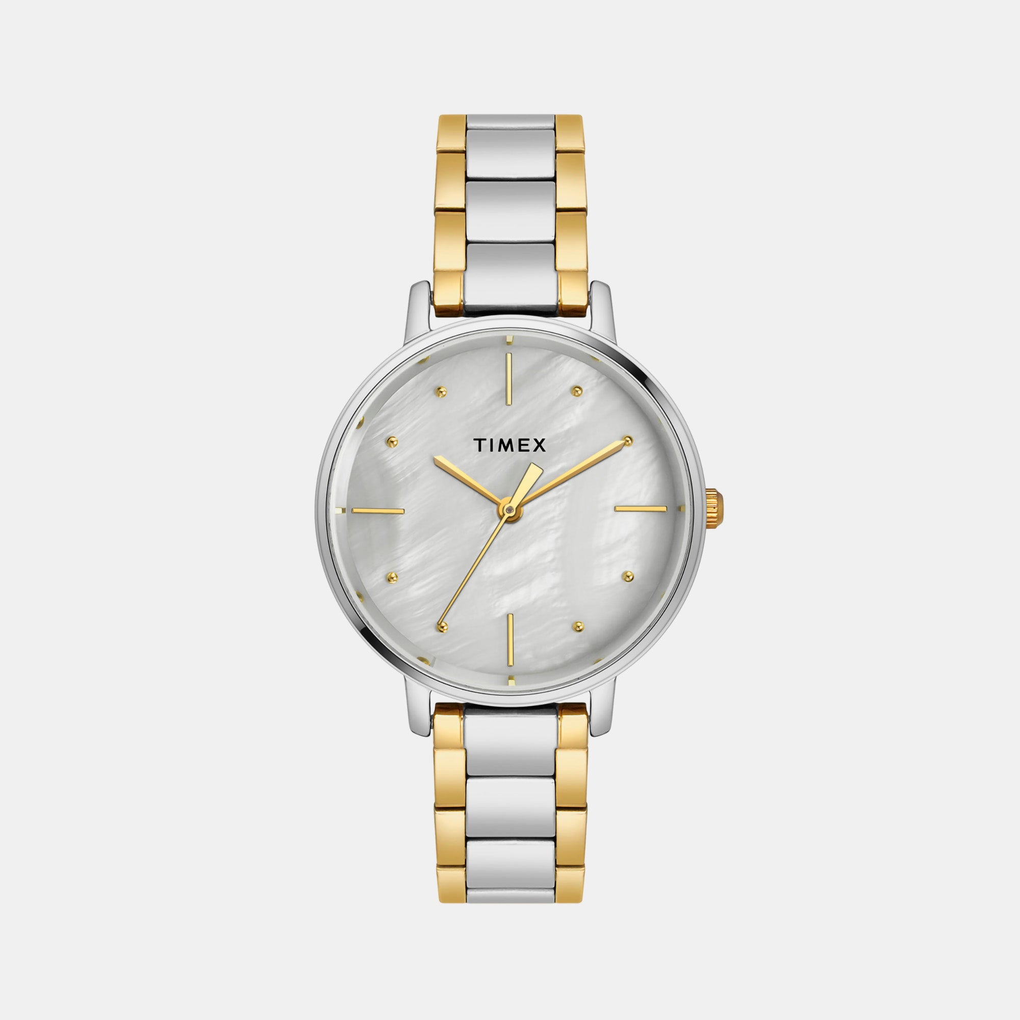 Timex Round Mother Of Pearl Analog watch