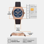 Emporio Armani Leather Blue watch