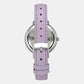 Fashion Women Quartz Purple Dial Analog Leather Watch TWEL14706