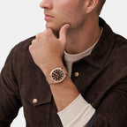 Fossil Round Quartz Analog Men watch