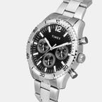 E Class Men Quartz Black Dial Chronograph Stainless Steel Watch TWEG22200