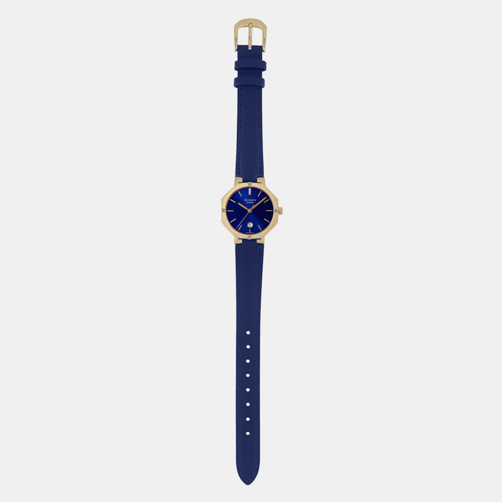 Casio Leather Blue watch