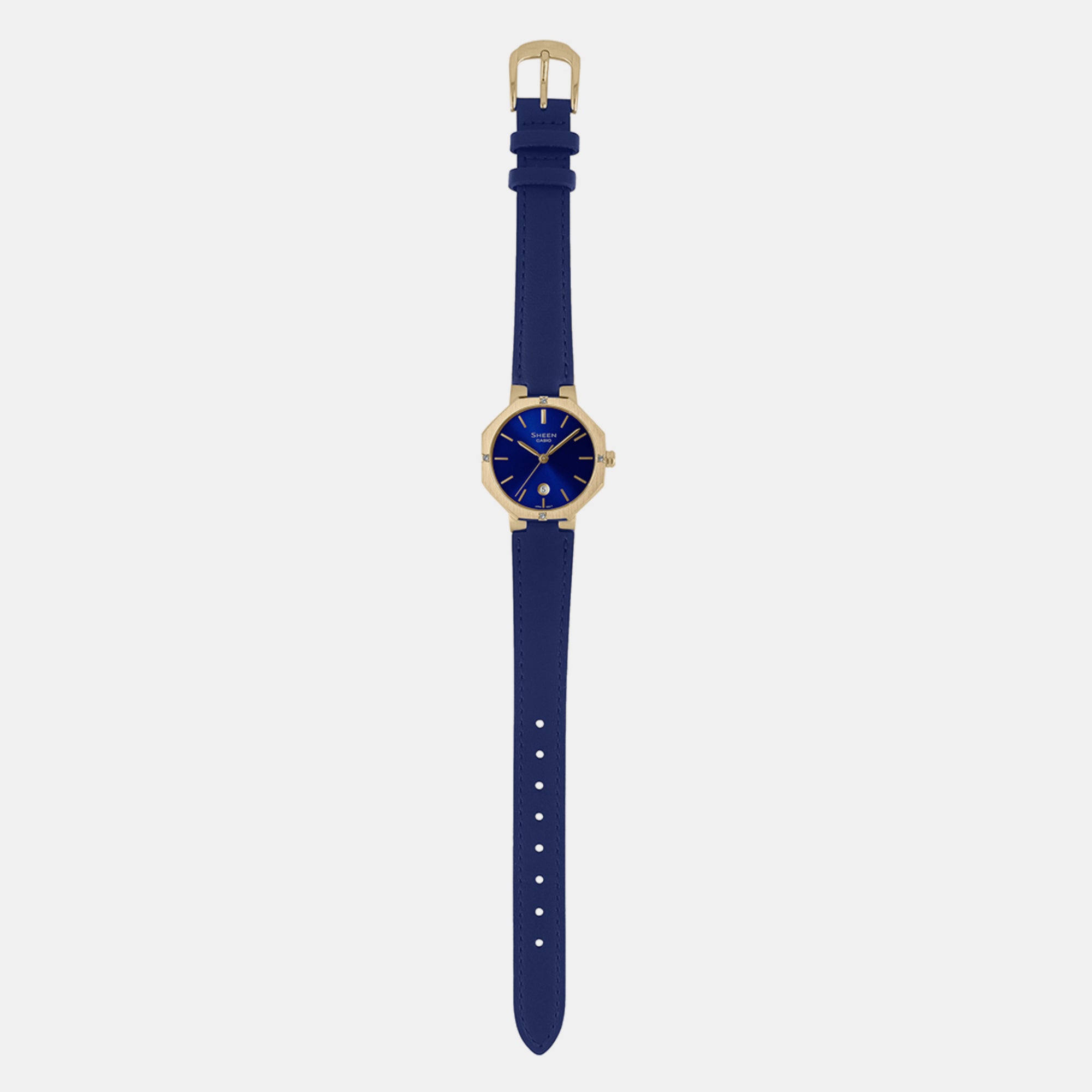 Casio Leather Blue watch