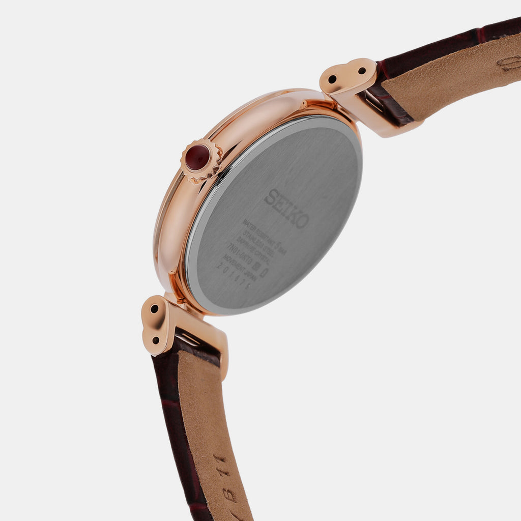 Seiko Women Round Rose Gold watch