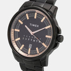 E Class Men Quartz Black Dial Analog Stainless Steel Watch TWEG17208