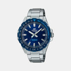 Casio Round Blue Analog watch