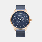 Obaku Round Blue Analog watch