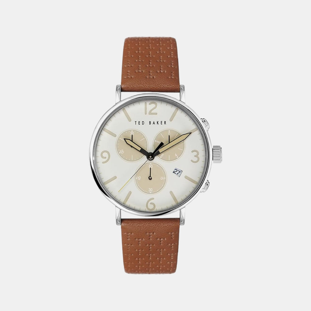 Ted Baker Round Silver Chronograph watch
