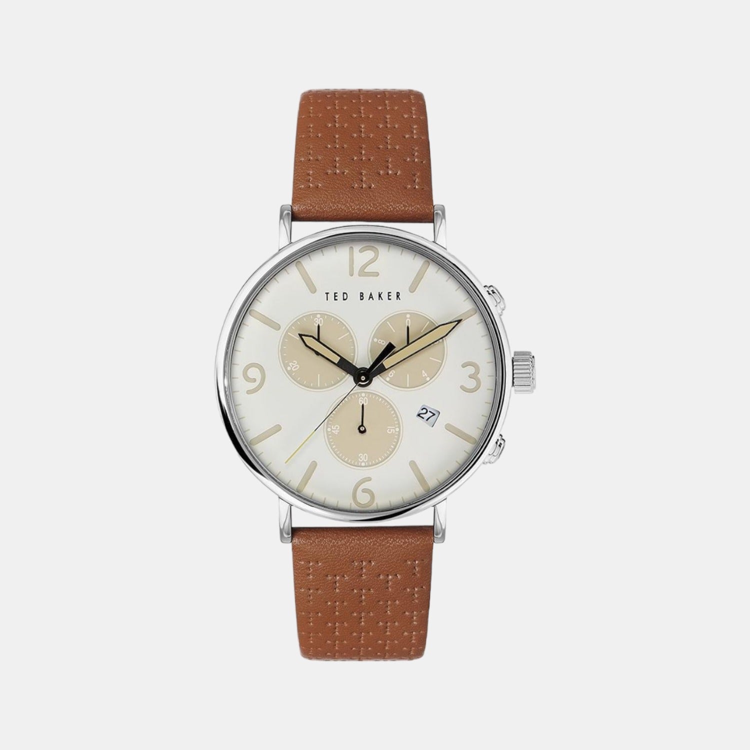 Ted Baker Round Silver Chronograph watch