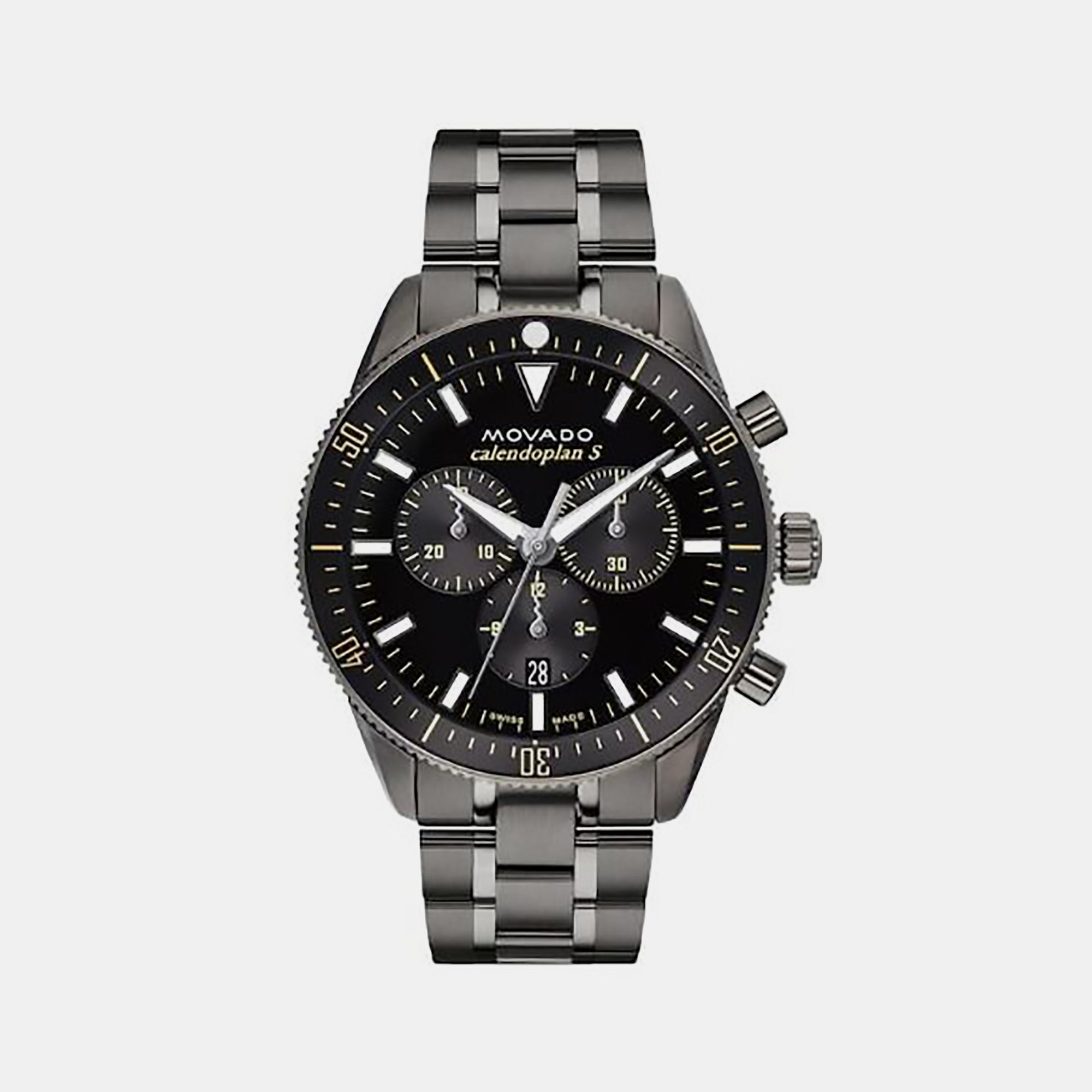 Movado heritage black dial men's clearance watch