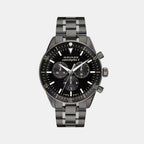 Movado Round Black Chronograph watch