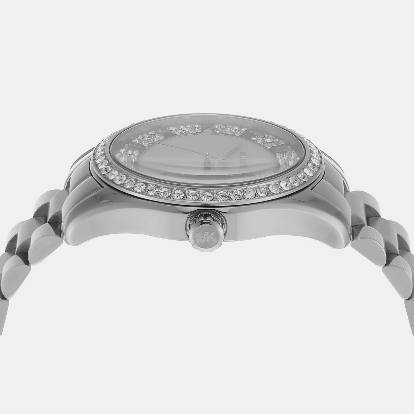 Female White Analog Stainless Steel Watch MK7445