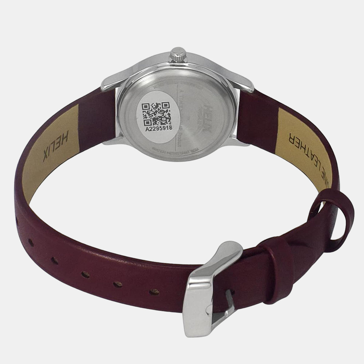 Women Quartz Burgundy Dial Analog Leather Watch TW051HL02