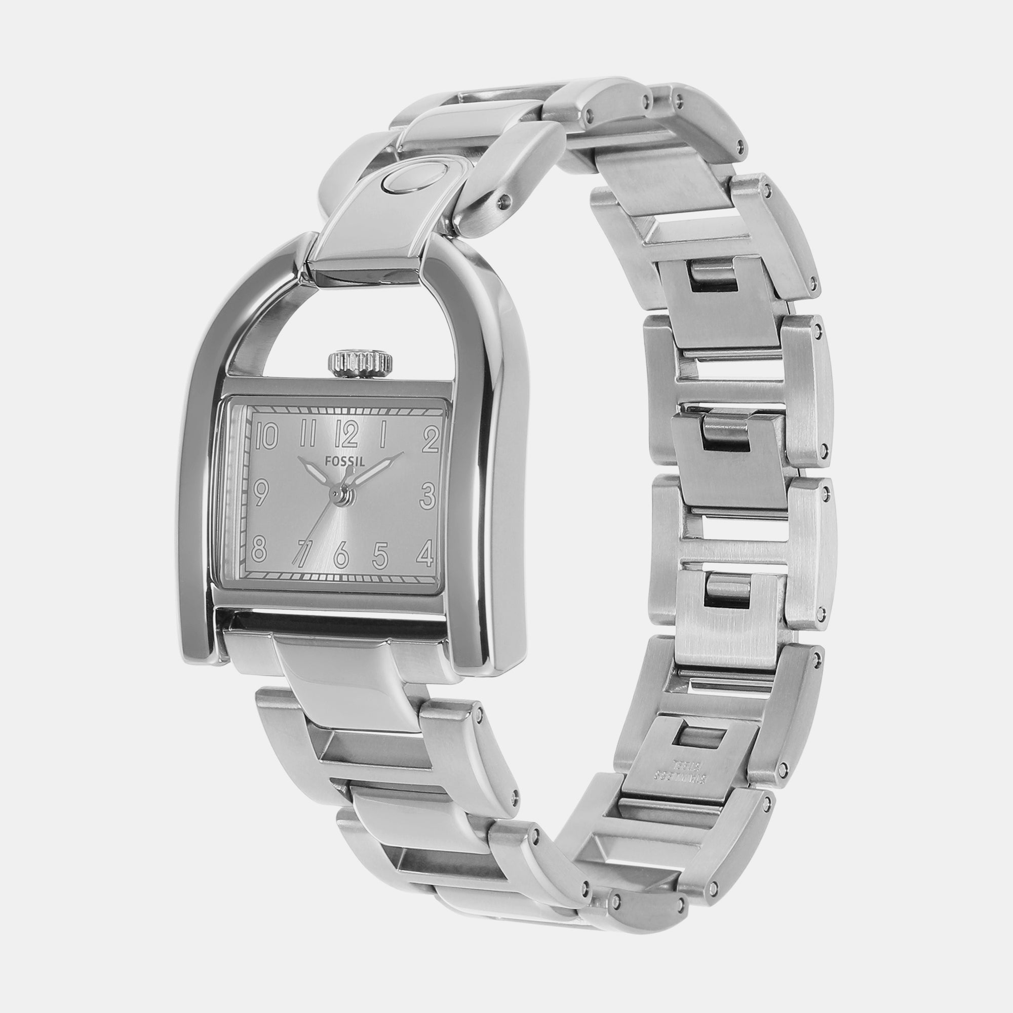 Fossil Women Square Silver watch