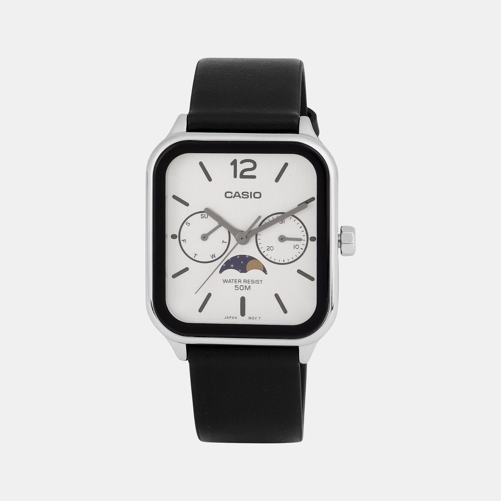 Casio Rectangular White Chronograph watch