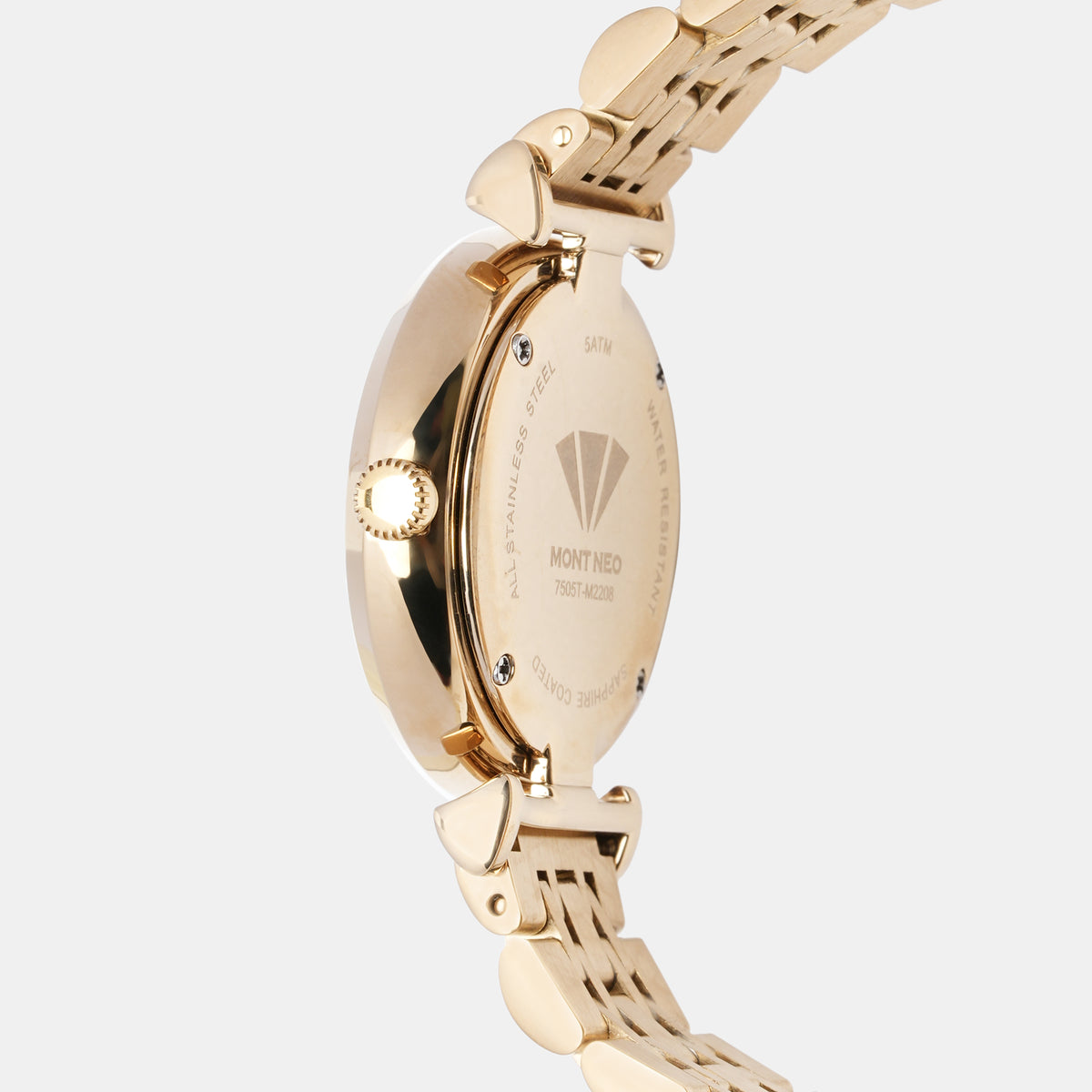 Mont Neo Women Round Gold watch