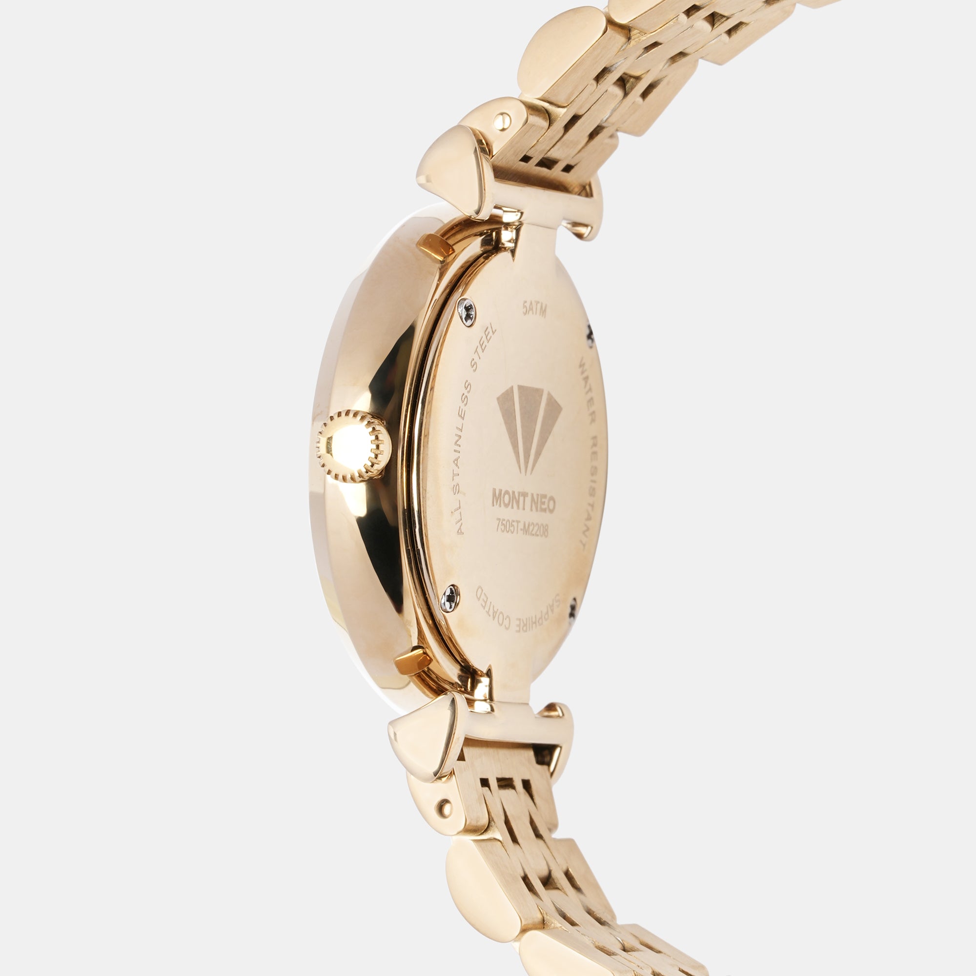 Mont Neo Women Round Gold watch