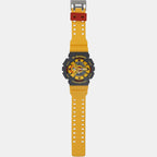 G-Shock Men Quartz Yellow Dial Analog-Digital Resin Watch G1338