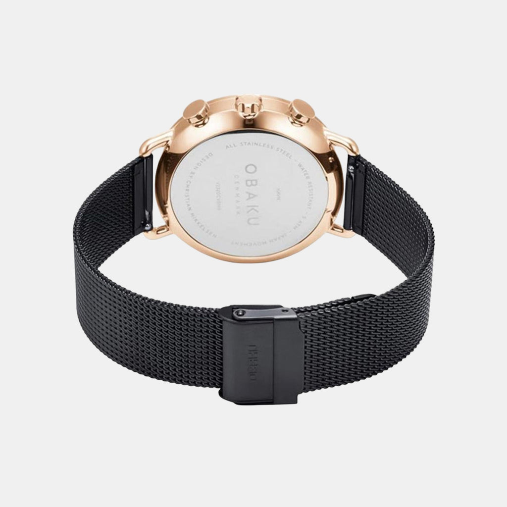 Obaku Men Round Black watch