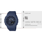 G-Shock Women Men Quartz Blue Dial Analog-Digital Resin Watch G1329