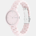 Calvin Klein Women Round Pink watch